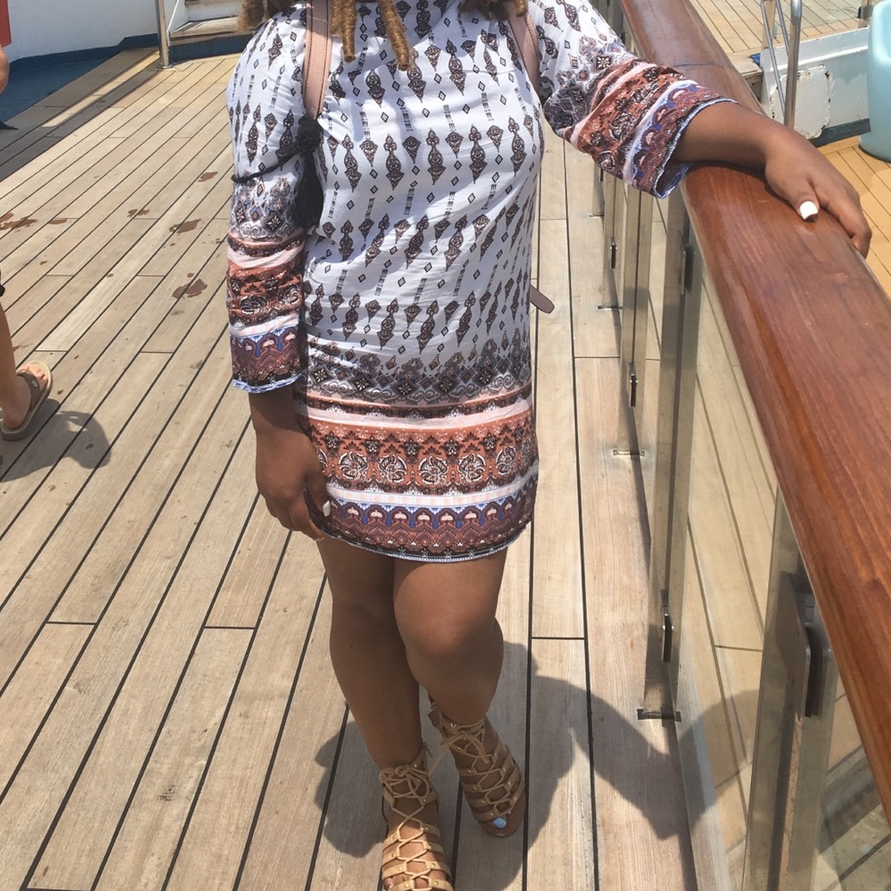 Boho mini dress